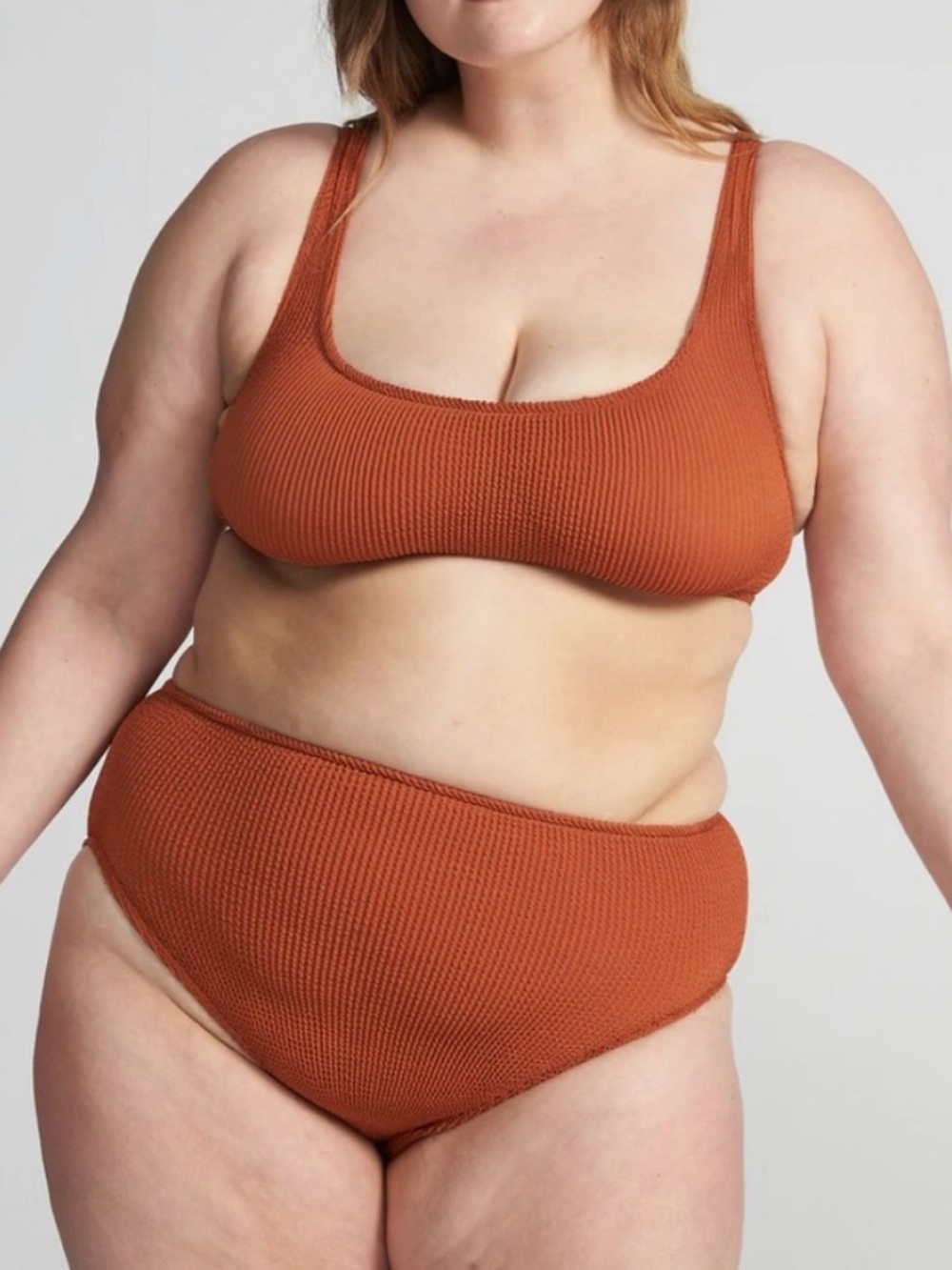 Youswim Aplomb Bikini Set Rust Red Brown Orange One Size Stretch 1